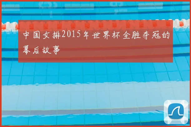 中国女排2015年世界杯全胜夺冠的幕后故事